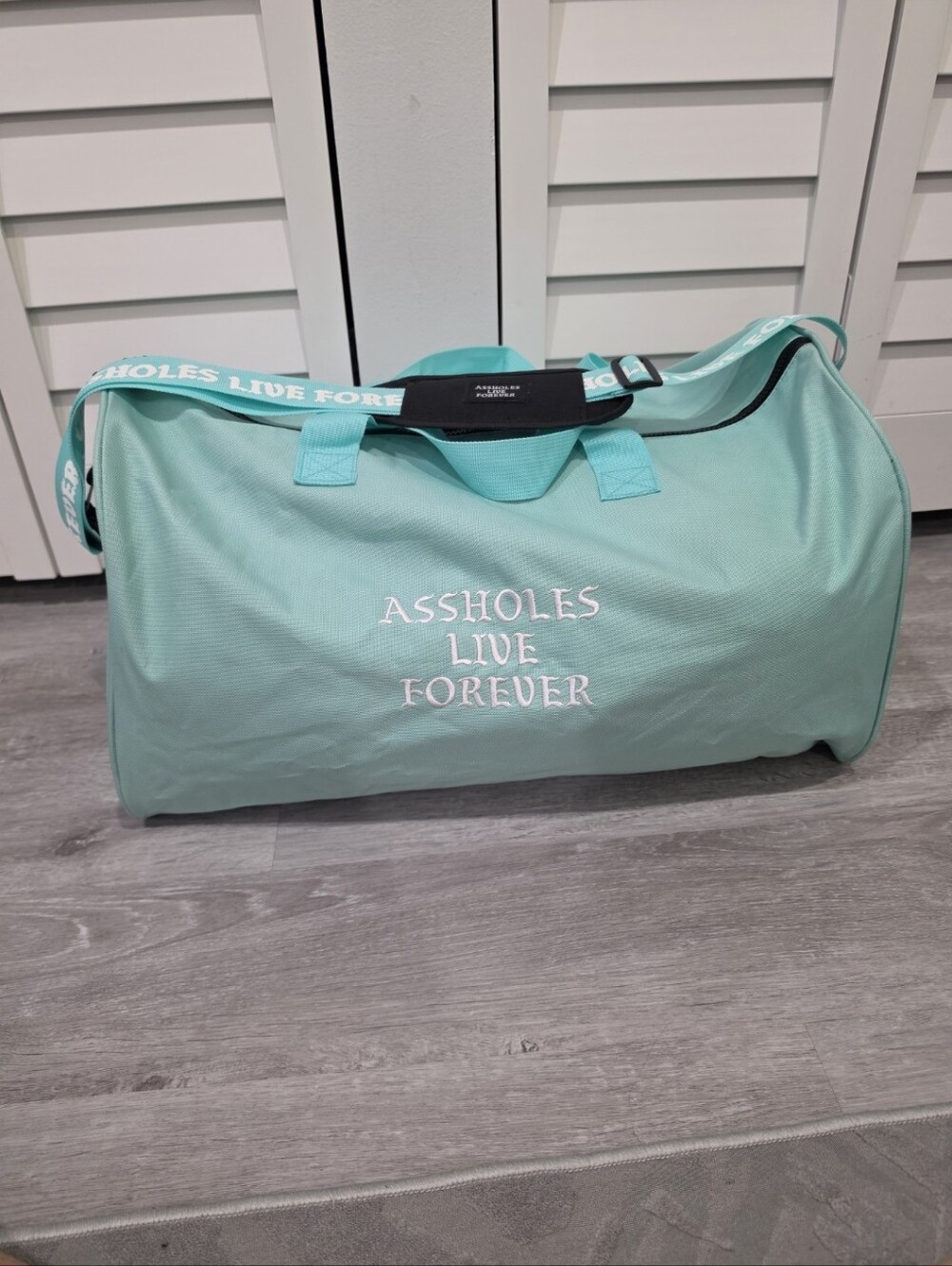 Assholes Live Forever ALF Gym Duffle Bag - Emotional Baggage - Picture 2 of 14